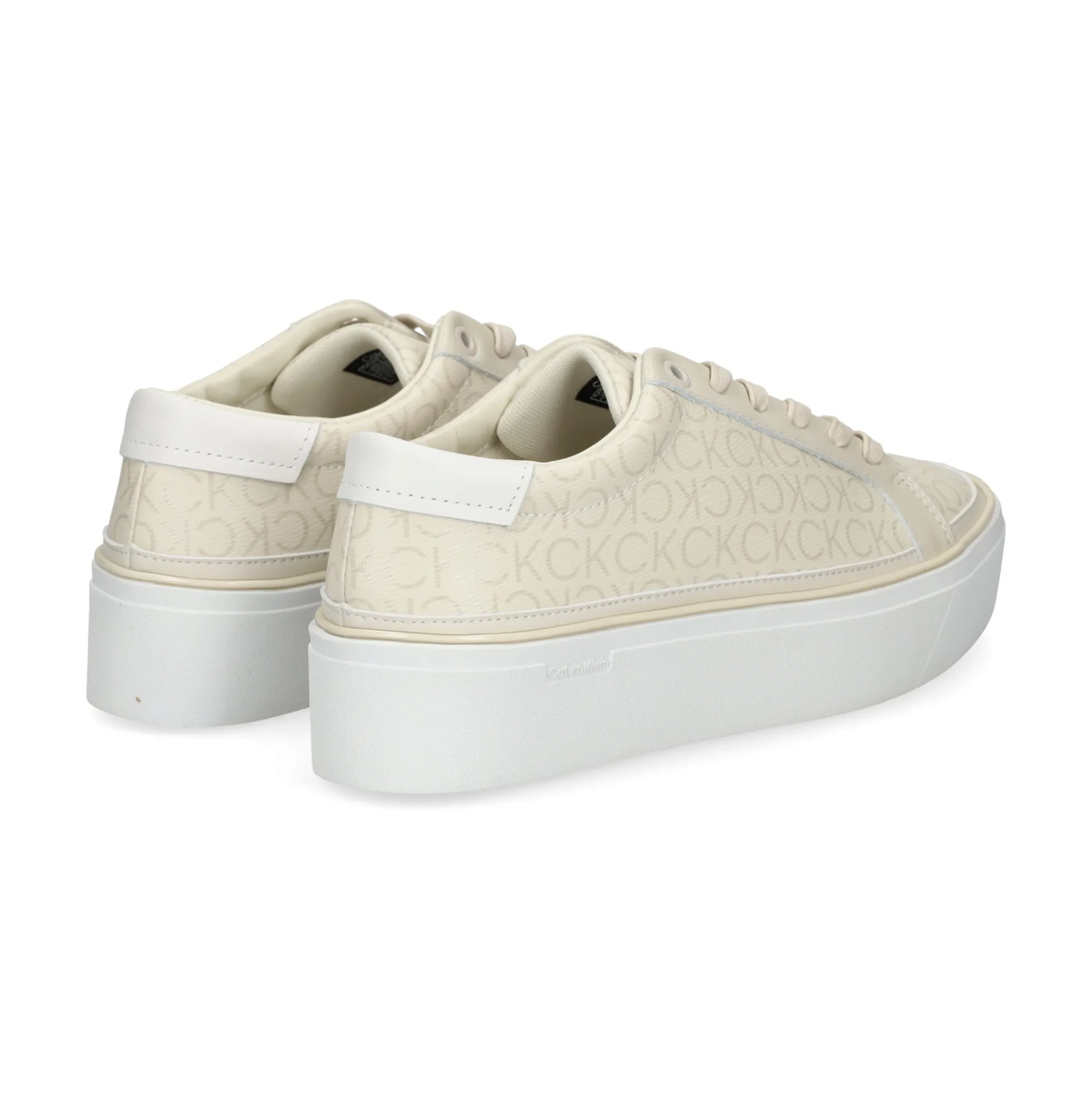 CALVIN KLEIN Zapatillas de Mujer HW0HW01670 0LD DK ECRU MON