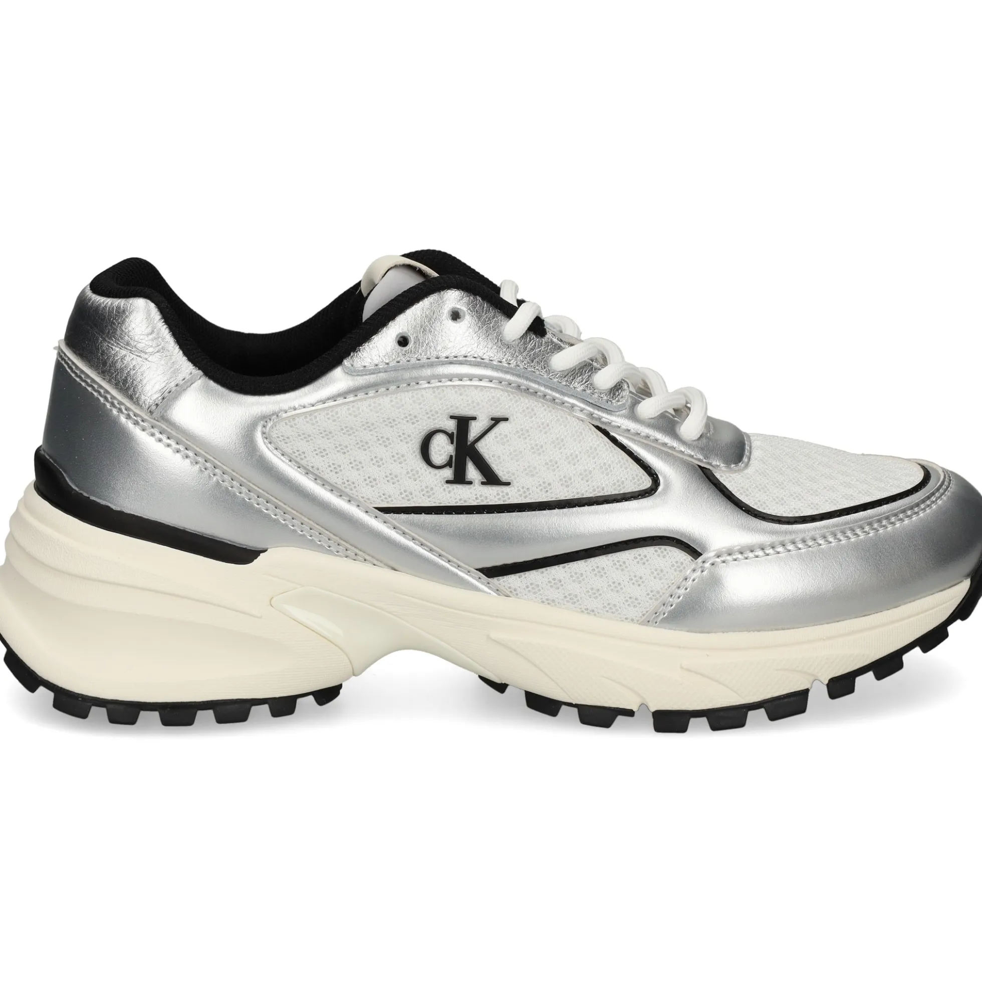 CALVIN KLEIN Zapatillas de Mujer YW0YW02063 0IX SIL/BLK/WHI