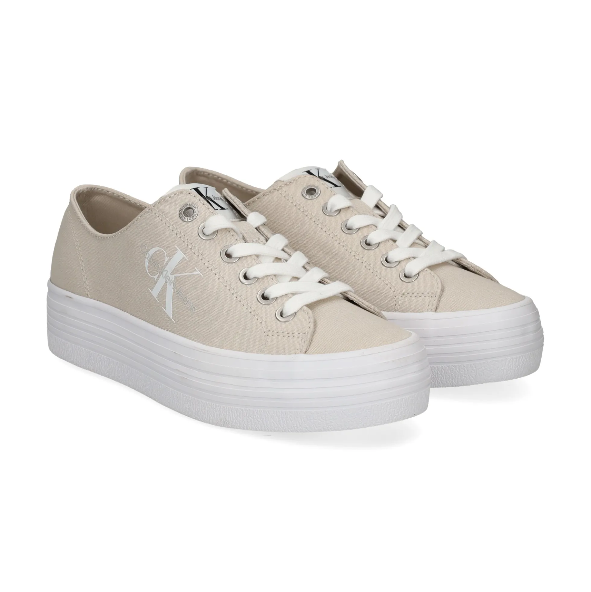 CALVIN KLEIN Zapatillas de Mujer YW0YW01030 0F4 EGGSHELL/BR