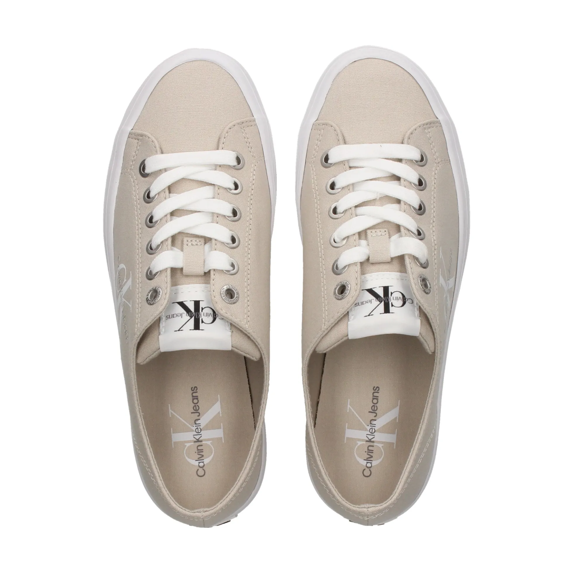 CALVIN KLEIN Zapatillas de Mujer YW0YW01030 0F4 EGGSHELL/BR