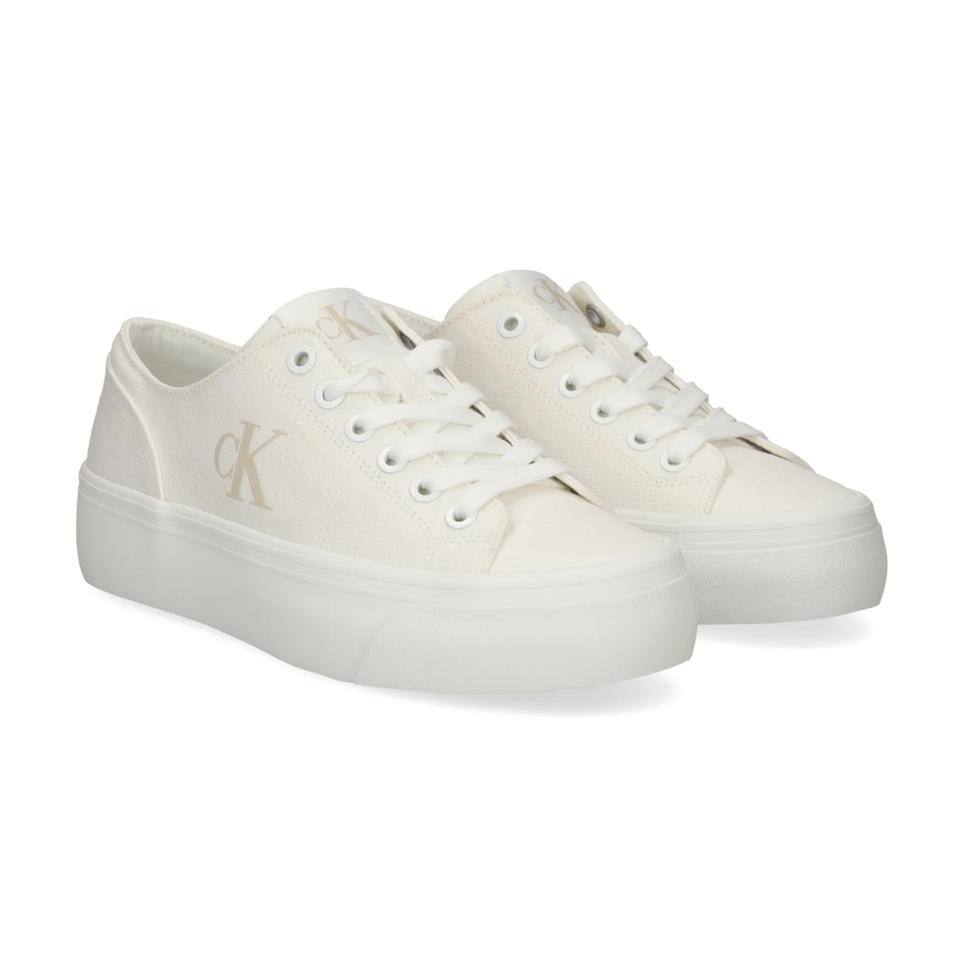 CALVIN KLEIN Zapatillas de Mujer YW0YW01763 01W TRIPLE BLAN