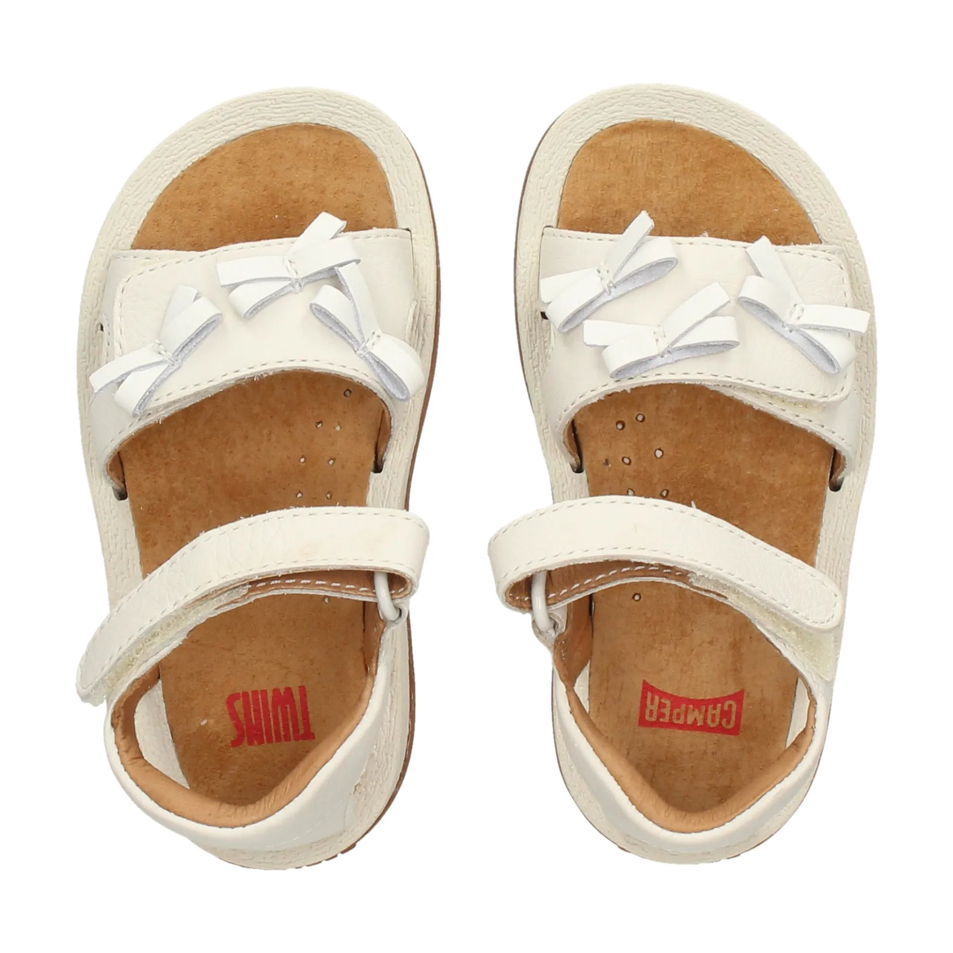 CAMPER Sandalias, chanclas y albarcas de niña K800627 001 BLANCO
