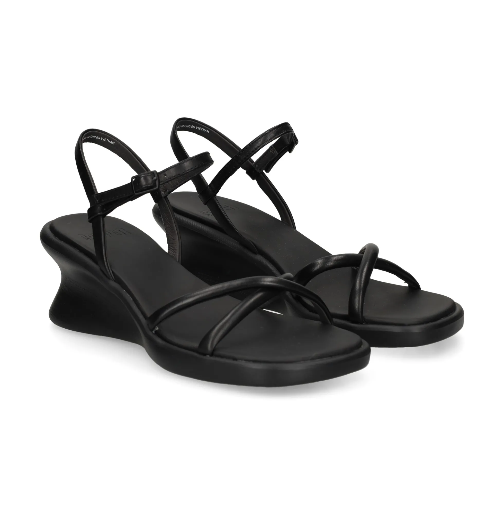 CAMPER Sandalias cuña de Mujer K201916 001 NEGRO