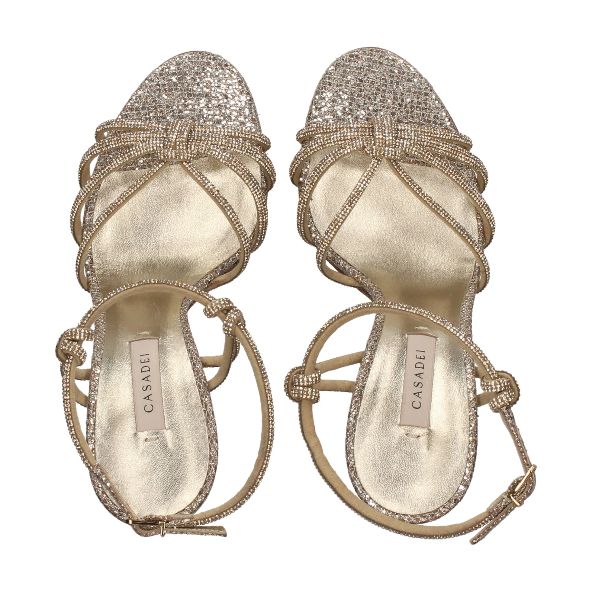 CASADEI Sandalias con tacón de Mujer 1L019Z100MC2151 B101 PLATINO