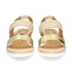 CASTELLER Sandalias cuña de Mujer 52-155-ANYELACA OSTRA+NATURAL