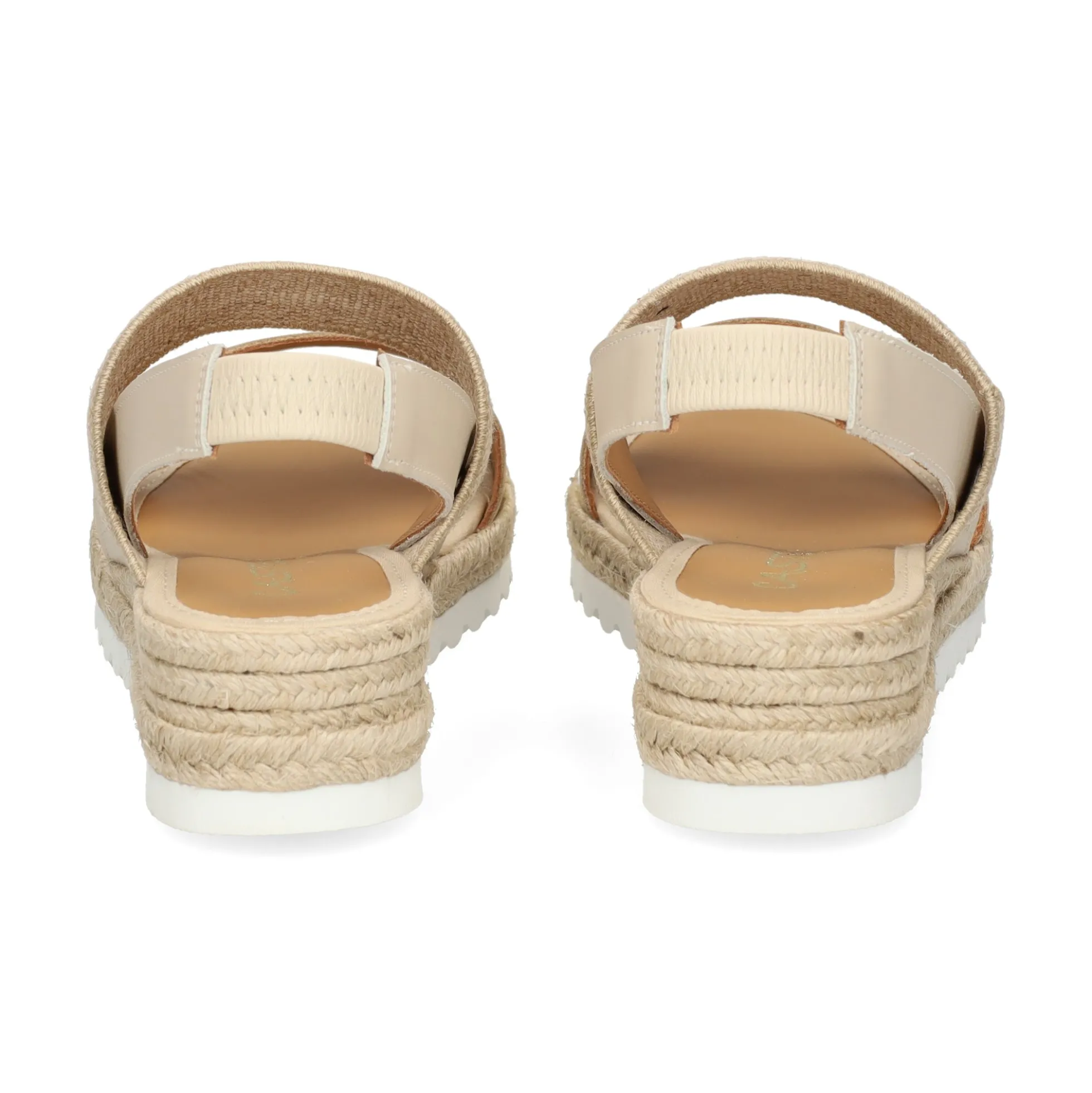 CASTELLER Sandalias cuña de Mujer 52-155-ANYELACA OSTRA+NATURAL