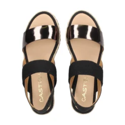 CASTELLER Sandalias cuña de Mujer 52-155-ANYELACA BRONCE+NEGRO