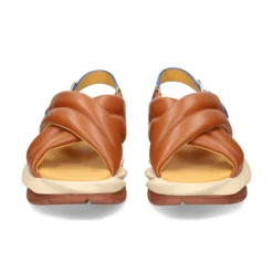 4CCCCEES Sandalias con plataforma de Mujer MELLOW MOA MARRON
