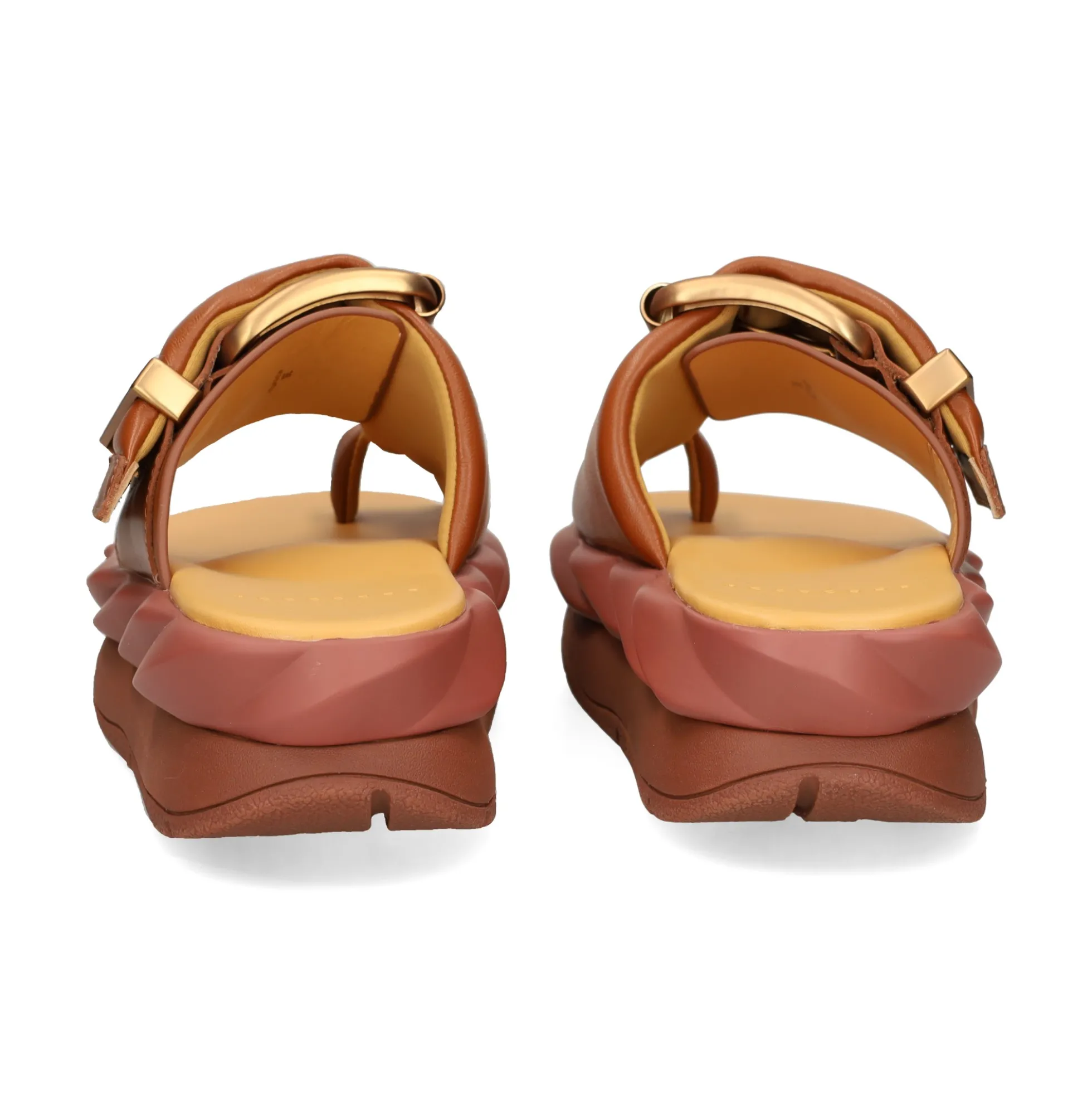 4CCCCEES Sandalias con plataforma de Mujer MELLOW GLOW oak