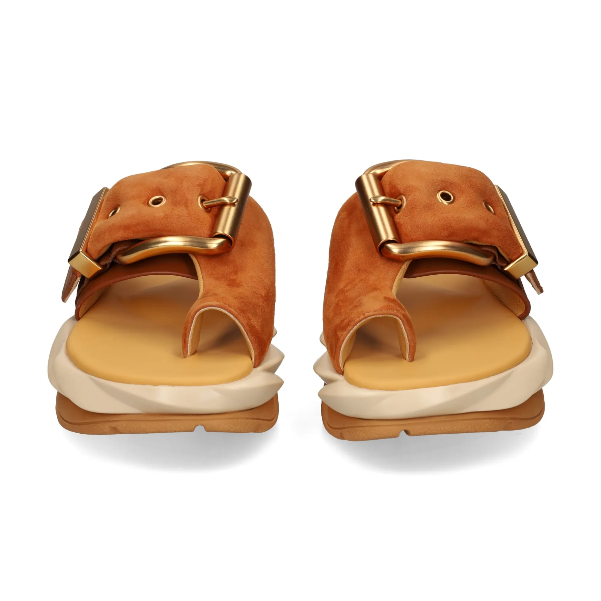 4CCCCEES Sandalias con plataforma de Mujer MELLOW GLOW SOFT BROWN