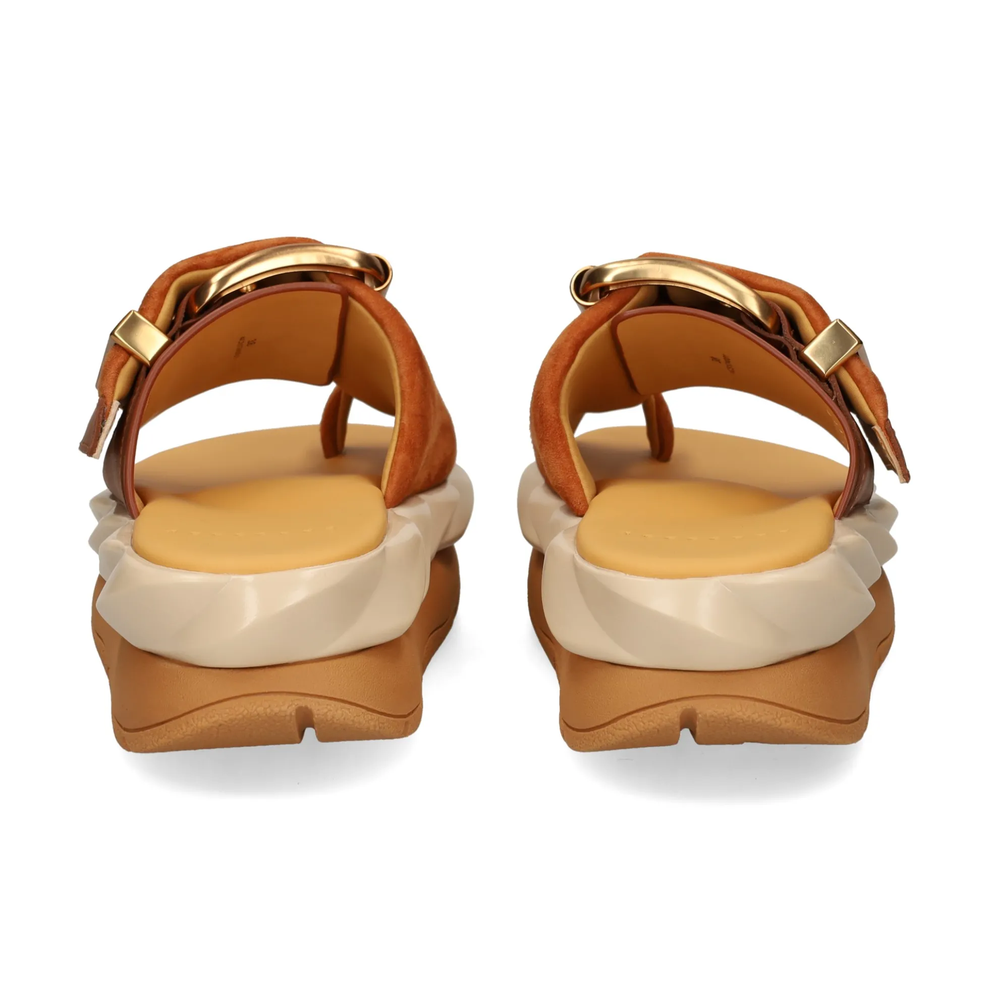 4CCCCEES Sandalias con plataforma de Mujer MELLOW GLOW SOFT BROWN