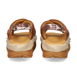 4CCCCEES Sandalias con plataforma de Mujer MELLOW MANA MARRON