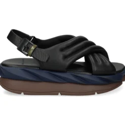 4CCCCEES Sandalias con plataforma de Mujer MELLOW MANA NEGRO