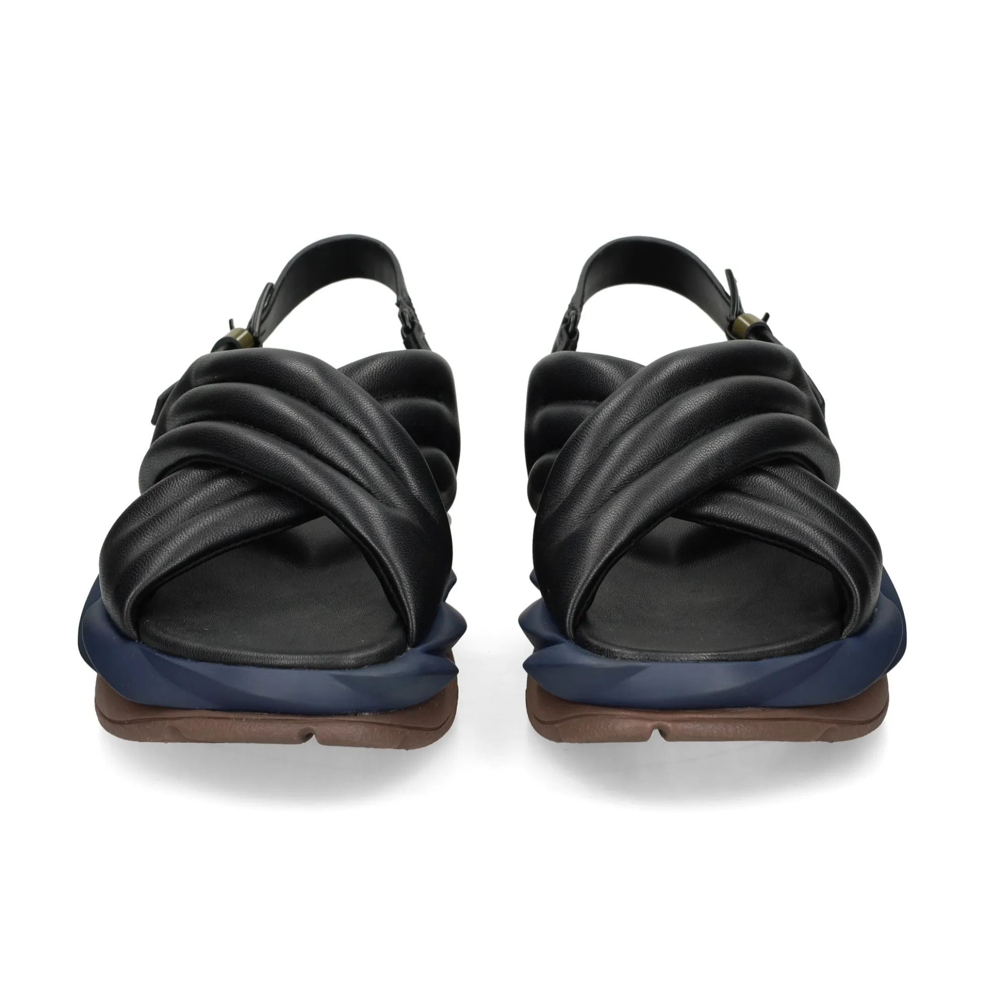 4CCCCEES Sandalias con plataforma de Mujer MELLOW MANA NEGRO
