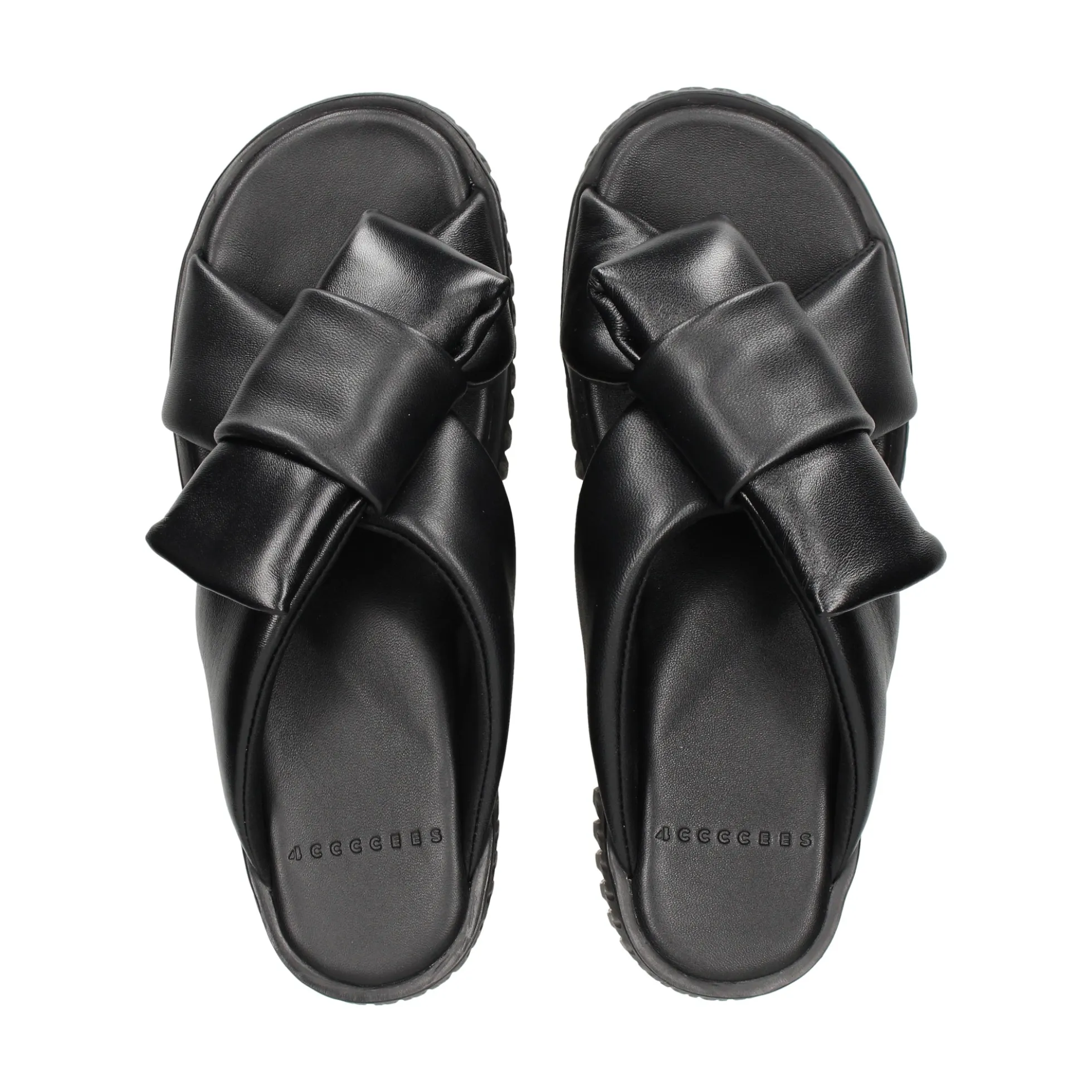 4CCCCEES Sandalias con plataforma de Mujer PLIA BOW NEGRO