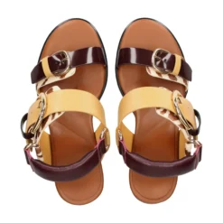 4CCCCEES Sandalias con tacón de Mujer OSHA LINE MID ZEBRA MIX