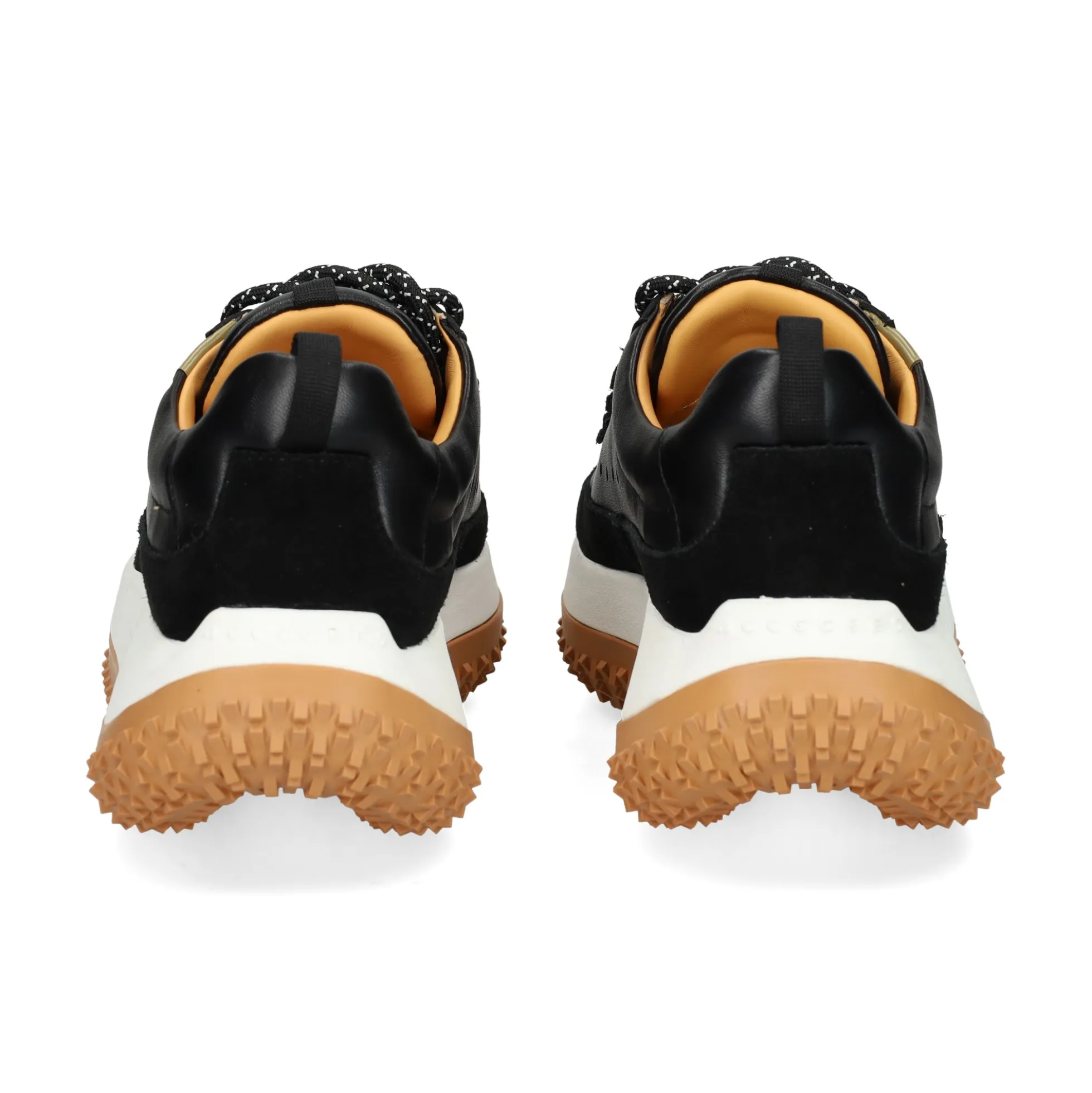4CCCCEES Zapatillas de Mujer KAPOK PINTO NEGRO