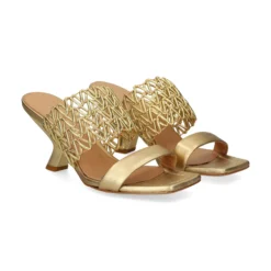 CHANTAL Sandalias con tacón de Mujer 2619 ORO