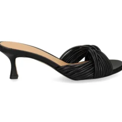 CHANTAL Sandalias con tacón de Mujer 2612 NEGRO