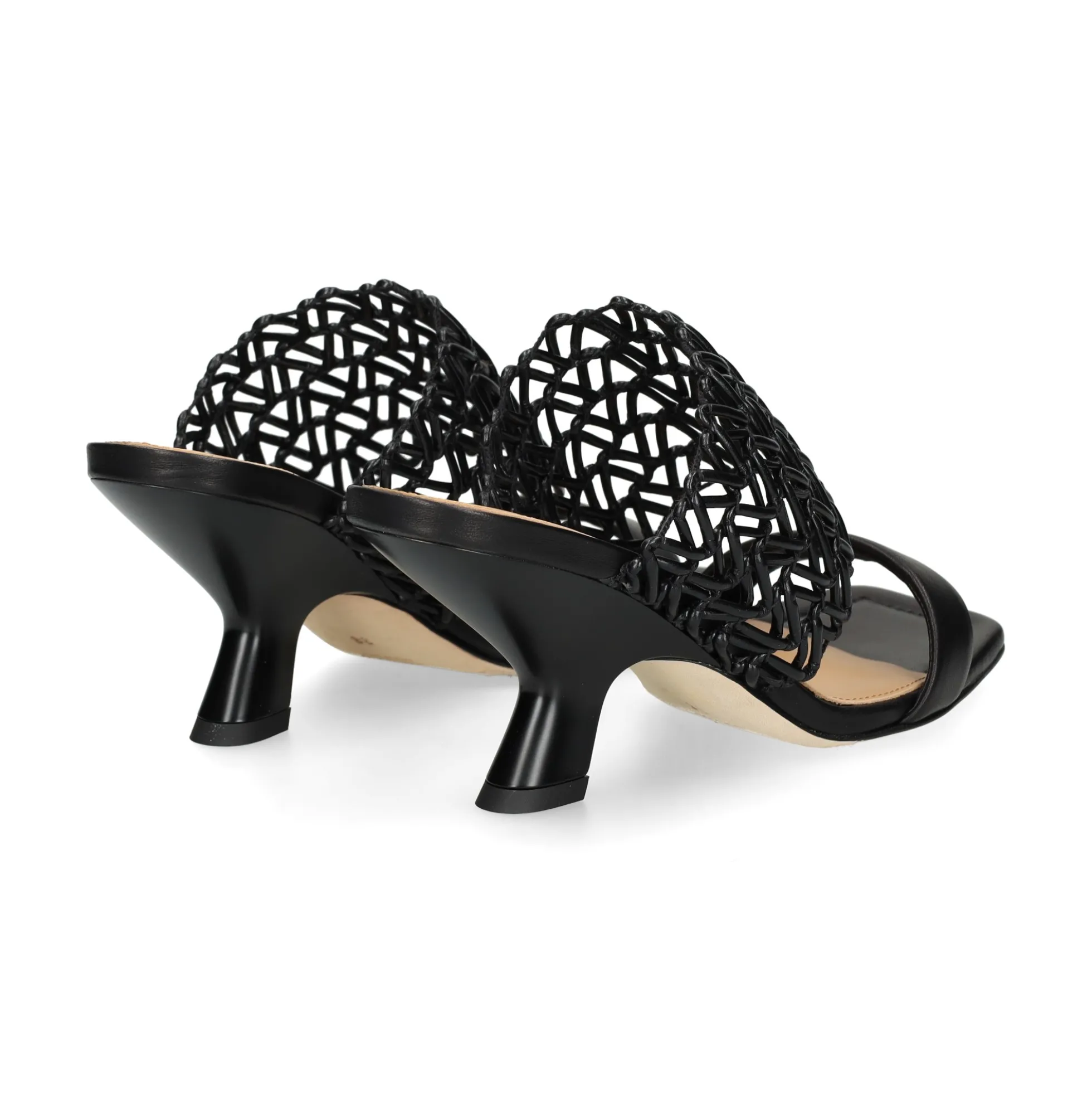 CHANTAL Sandalias con tacón de Mujer 2619 NEGRO