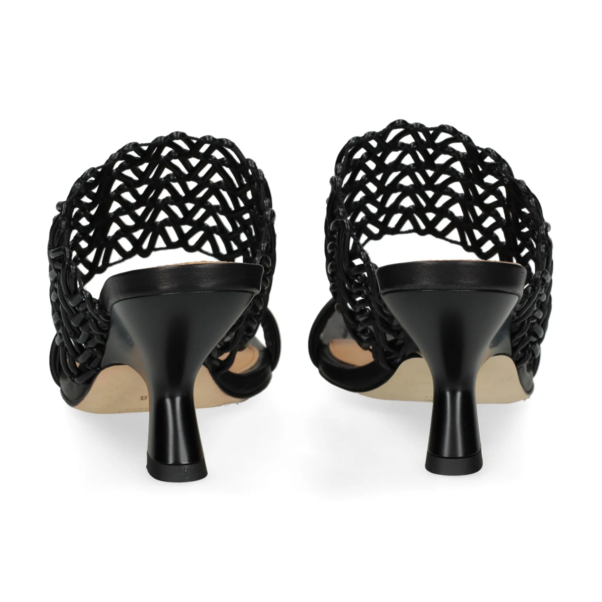 CHANTAL Sandalias con tacón de Mujer 2619 NEGRO