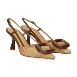 CHANTAL Zapatos de tacón medio de Mujer 2224 CASTORO-CUORO