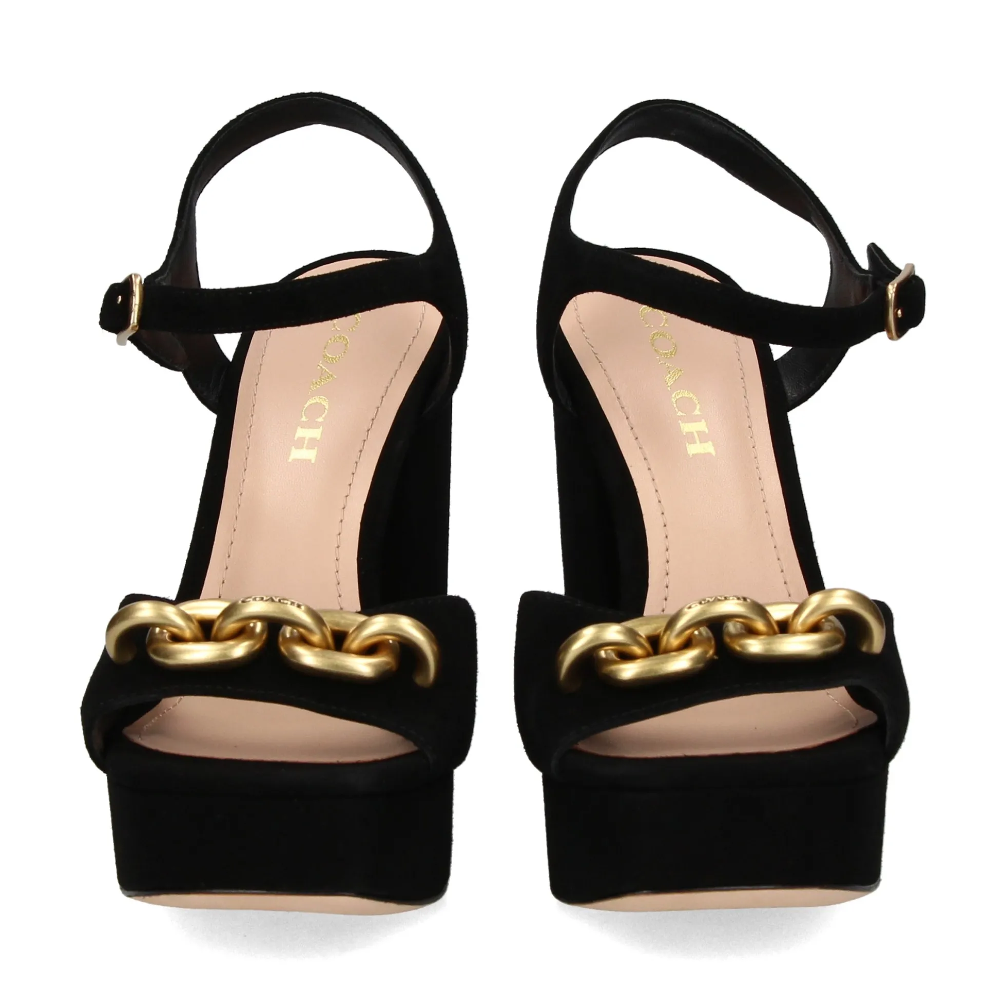 COACH Sandalias con plataforma de Mujer CK007 NEGRO