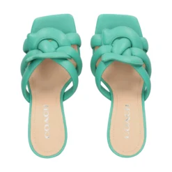 COACH Sandalias con tacón de Mujer C8985 bright green