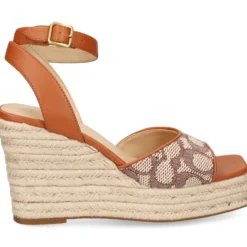 COACH Sandalias cuña de Mujer CAS80 cocoa/burnished