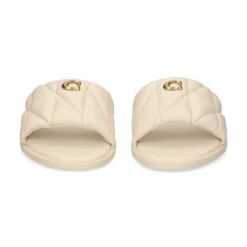 COACH Sandalias planas de Mujer CCM04 CHALK