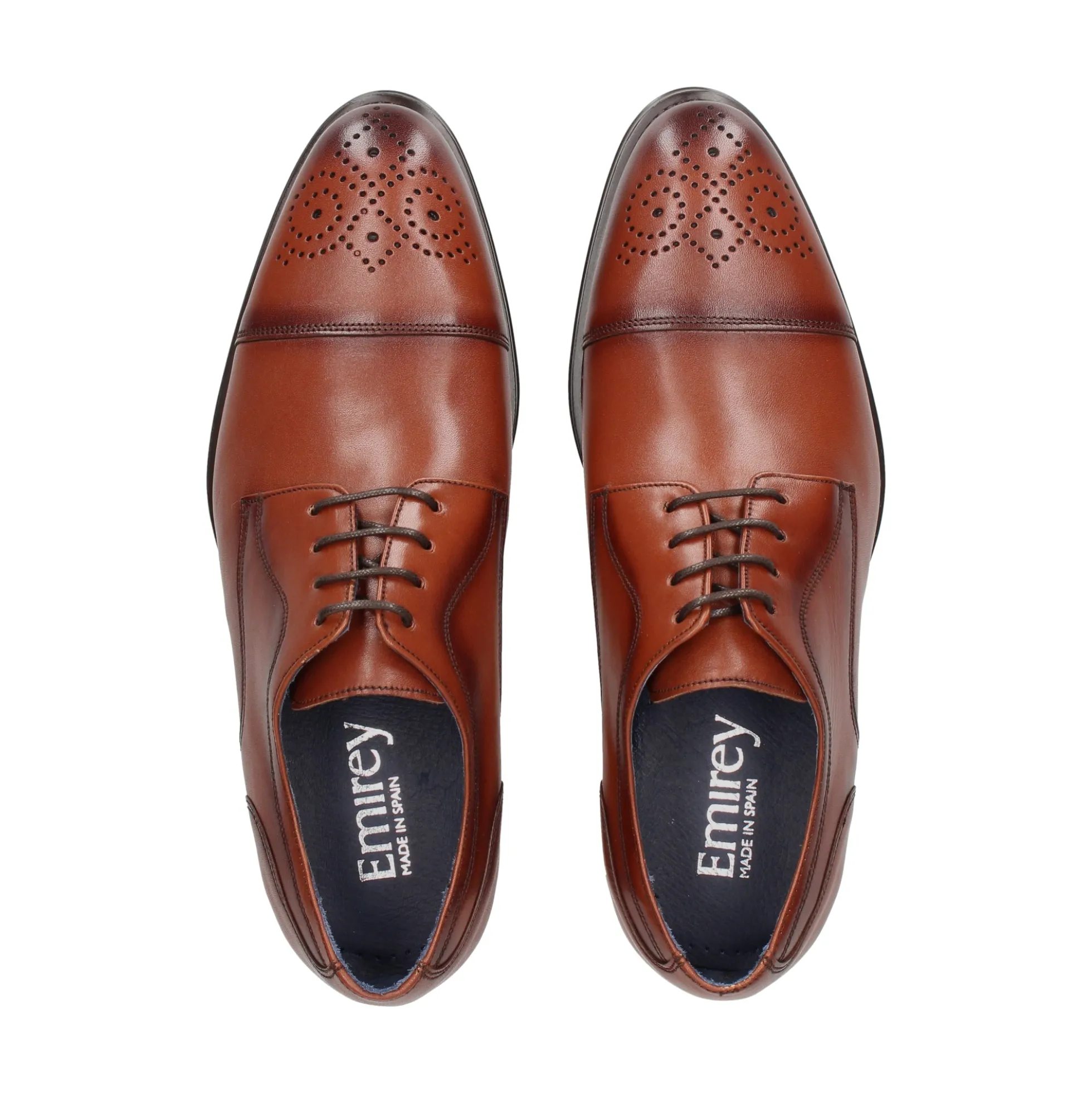 EMIREY Zapatos de vestir de Hombre E-504 NUEZ