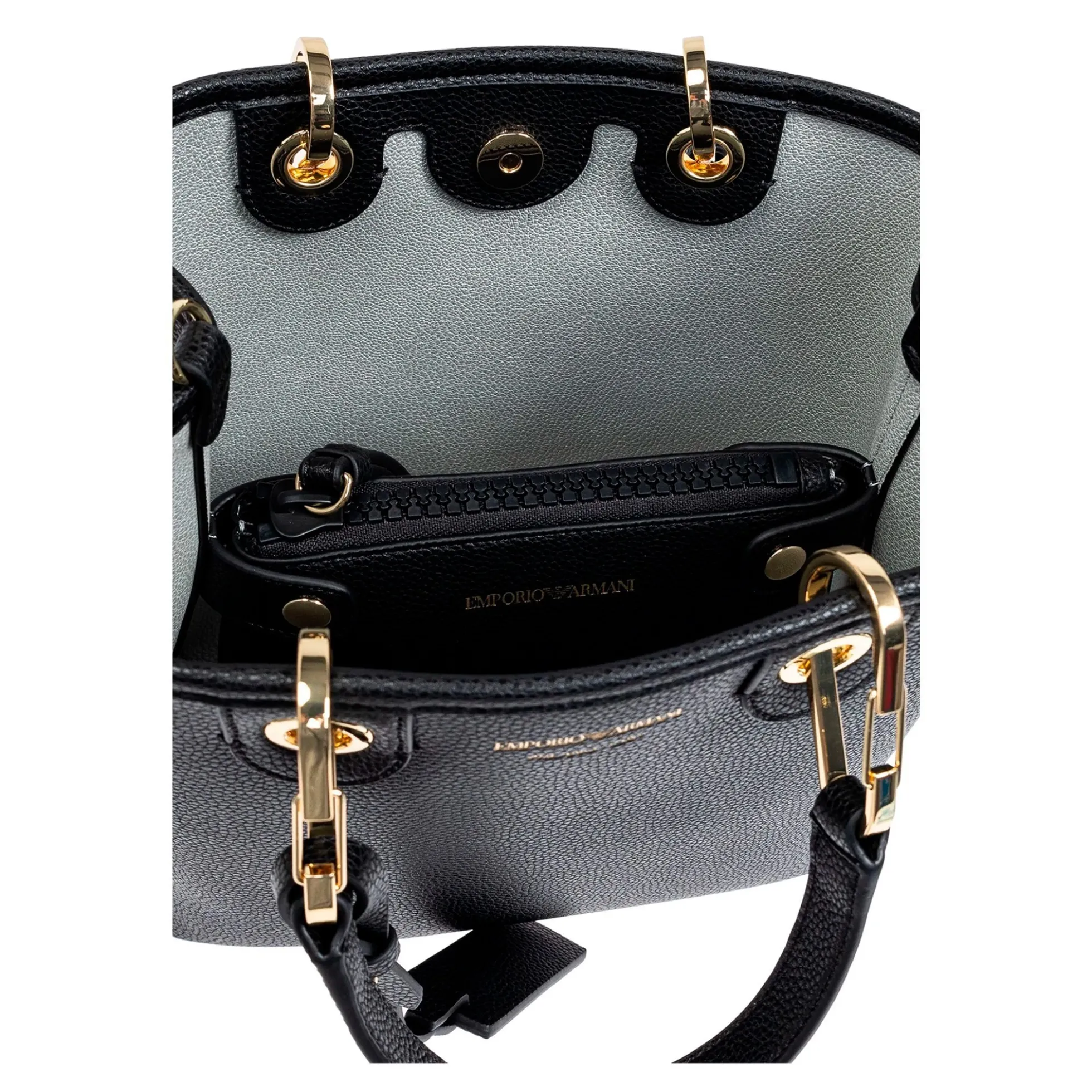 EMPORIO ARMANI Bolsos EW000362 MC032 NERO/SILV