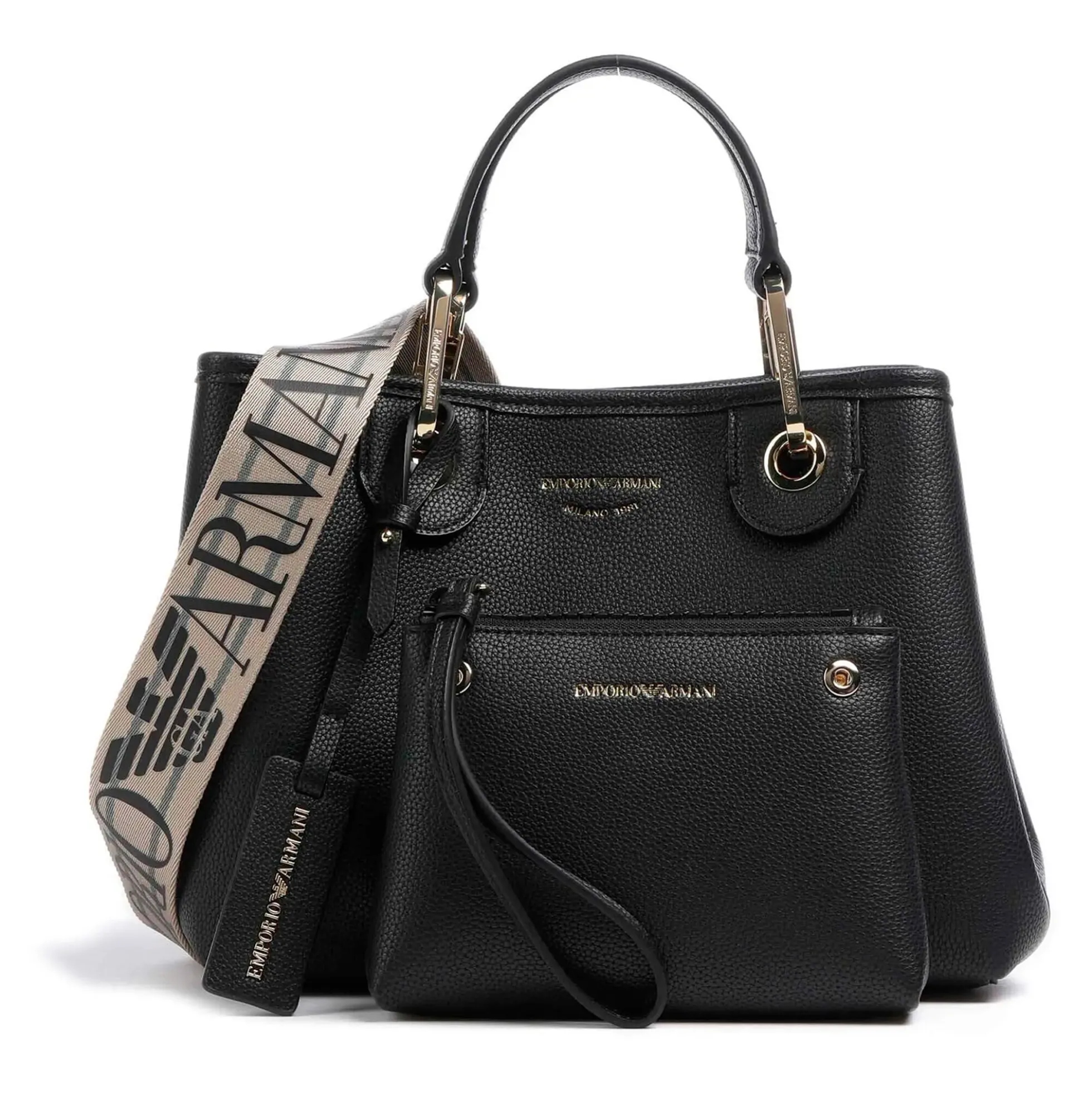EMPORIO ARMANI Bolsos EW000382 MC032 NERO/SILV
