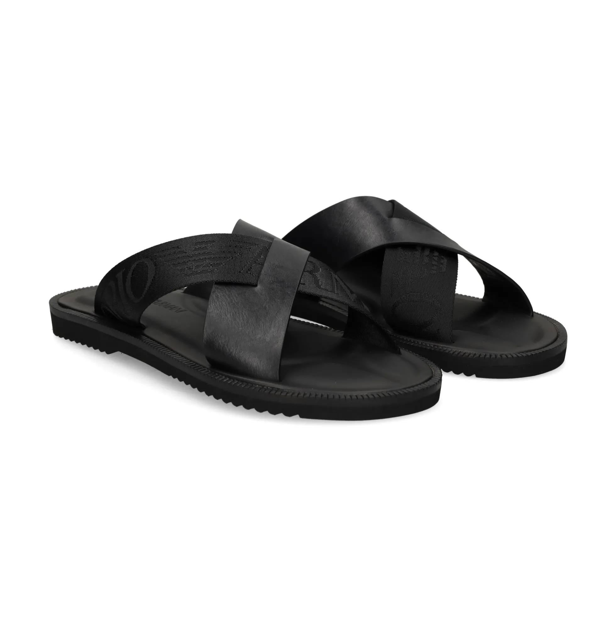 EMPORIO ARMANI Sandalias de Hombre X4P124 K001 BLACK/BLAC