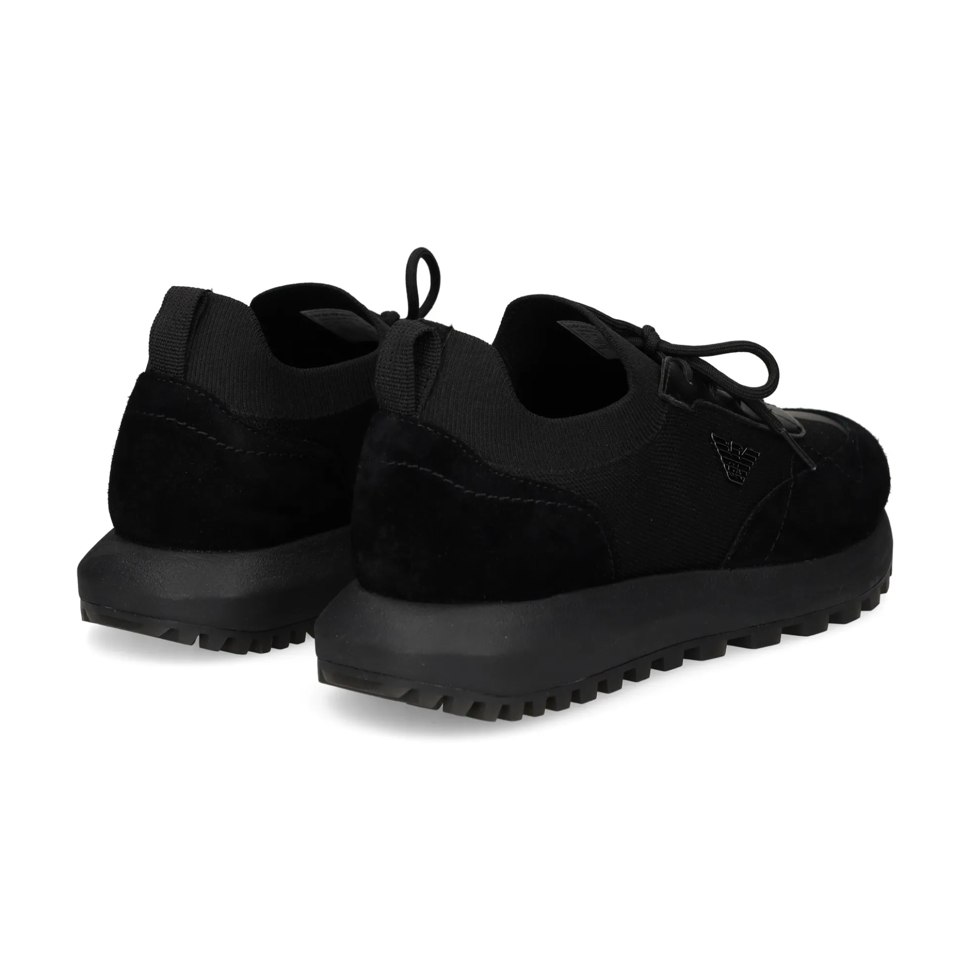 EMPORIO ARMANI Zapatillas de Hombre EM003739 MC005 BLACK+BLA