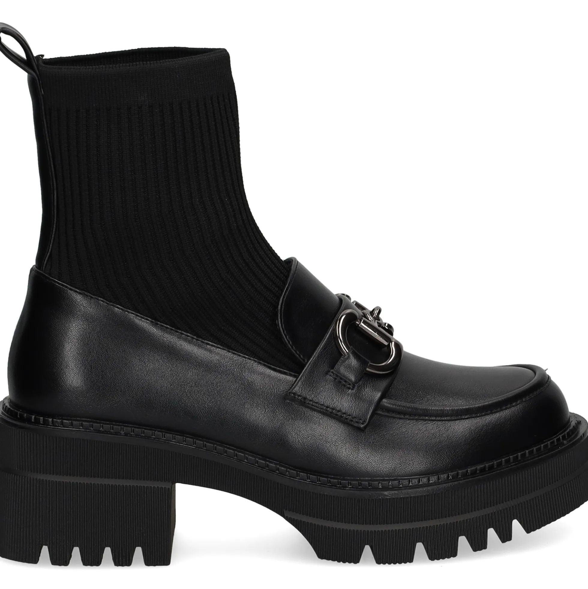 EXE Botines con tacón de Mujer B079-H227 NEGRO