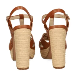 EXE Sandalias con plataforma de Mujer OPHELIA-907 TAN