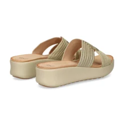 EXE Sandalias con plataforma de Mujer BZX23170-R7 ORO