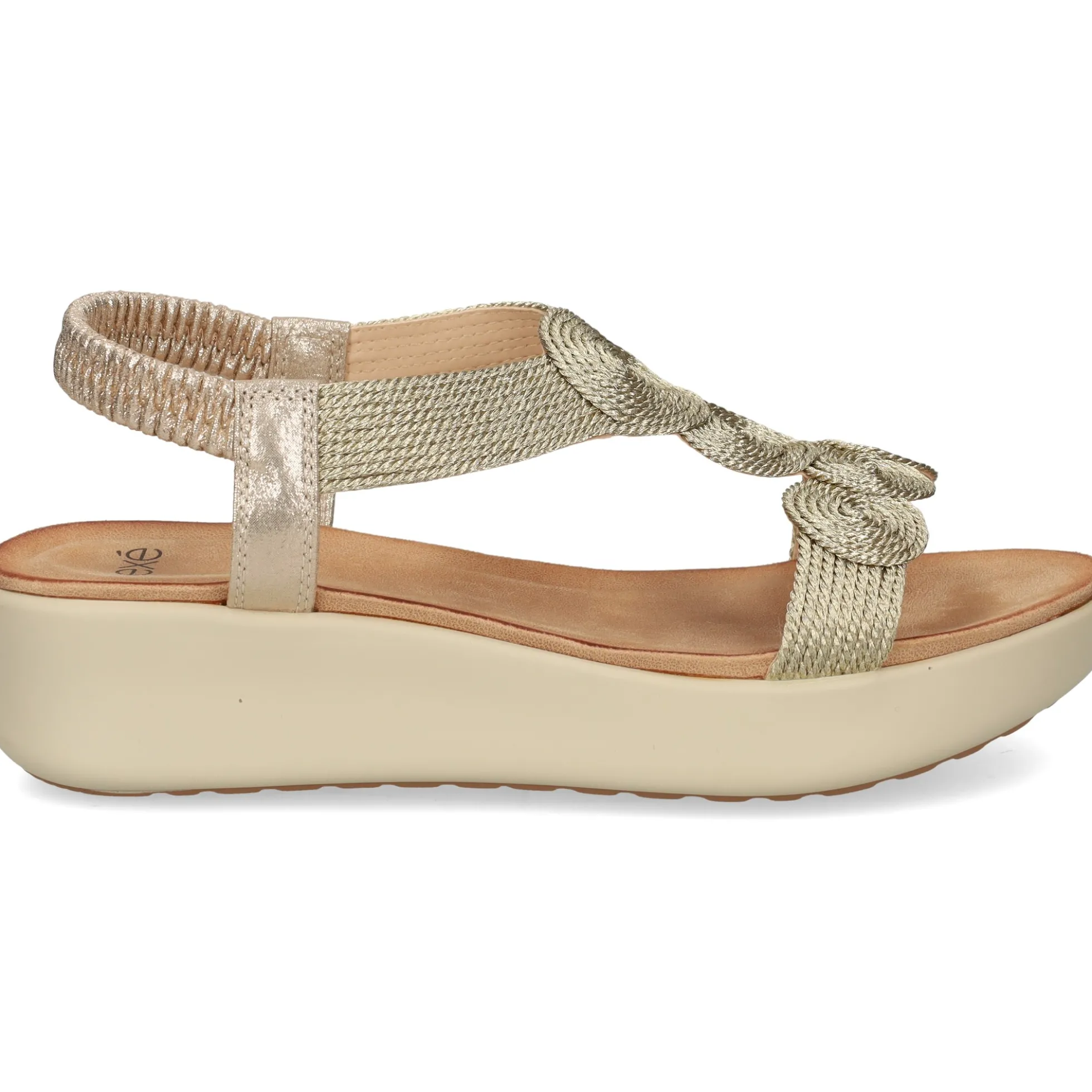 EXE Sandalias con plataforma de Mujer BZX23170-R3 ORO