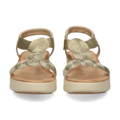 EXE Sandalias con plataforma de Mujer BZX23170-R3 ORO
