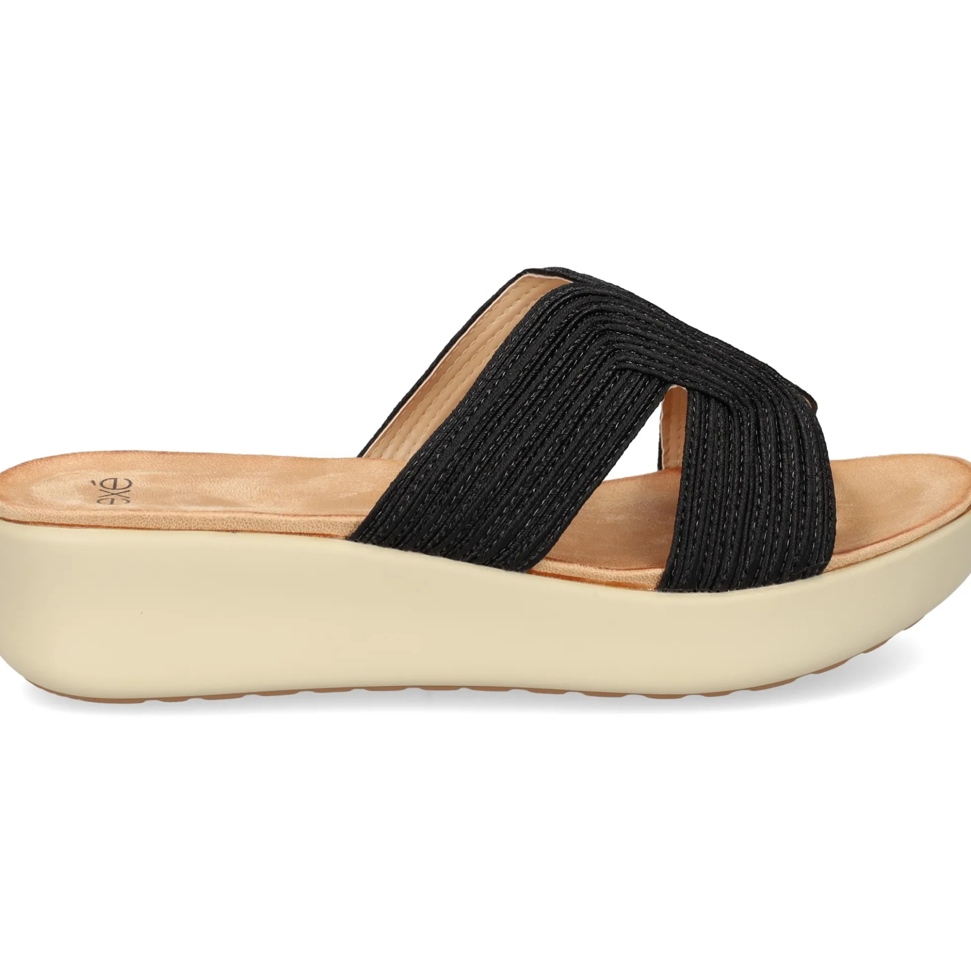 EXE Sandalias con plataforma de Mujer BZX23170-R7 NEGRO
