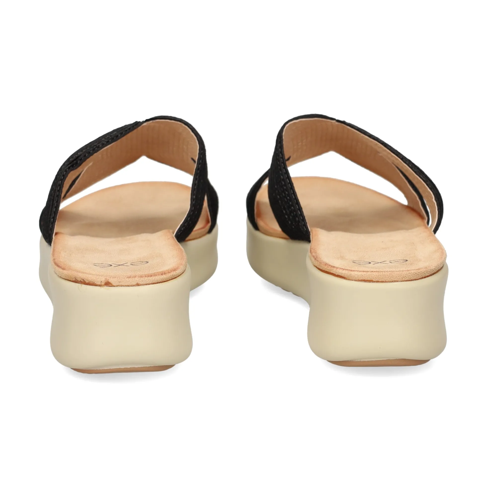 EXE Sandalias con plataforma de Mujer BZX23170-R7 NEGRO