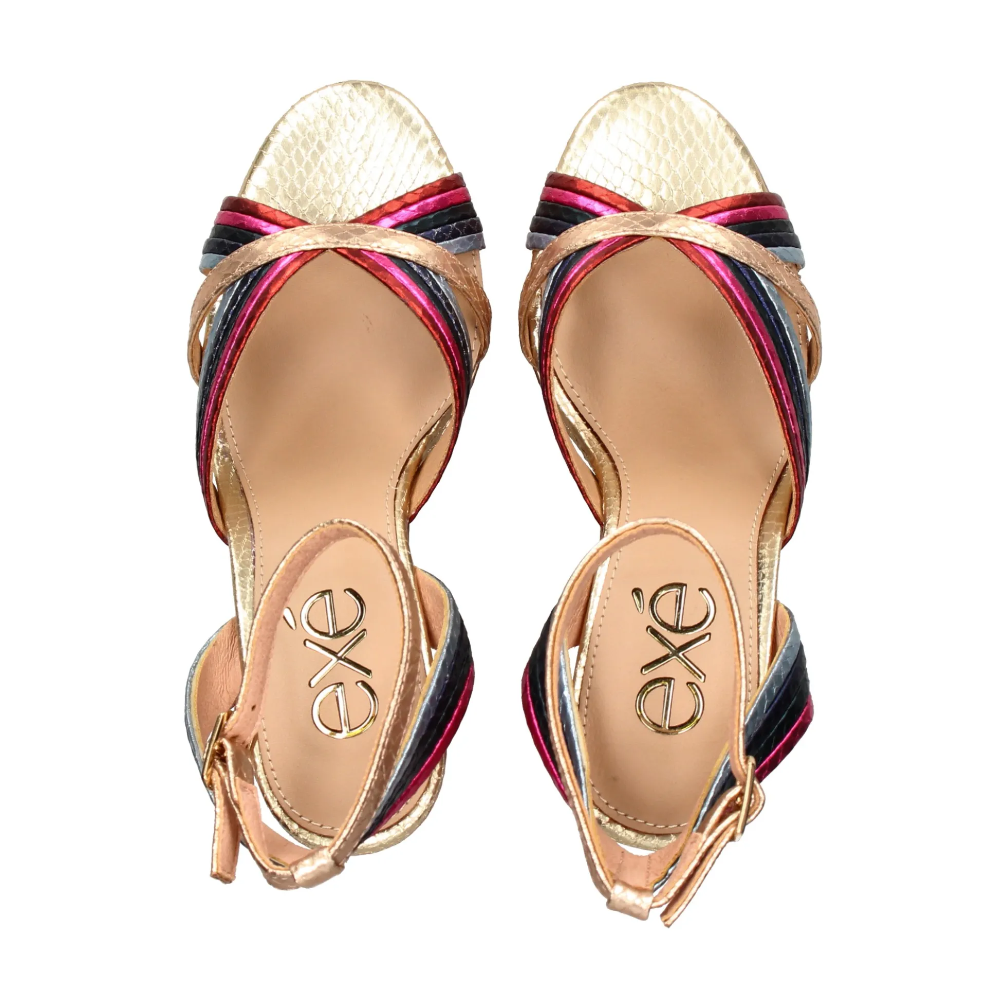 EXE Sandalias con plataforma de Mujer OPHELIA-832 MULTICOLOR