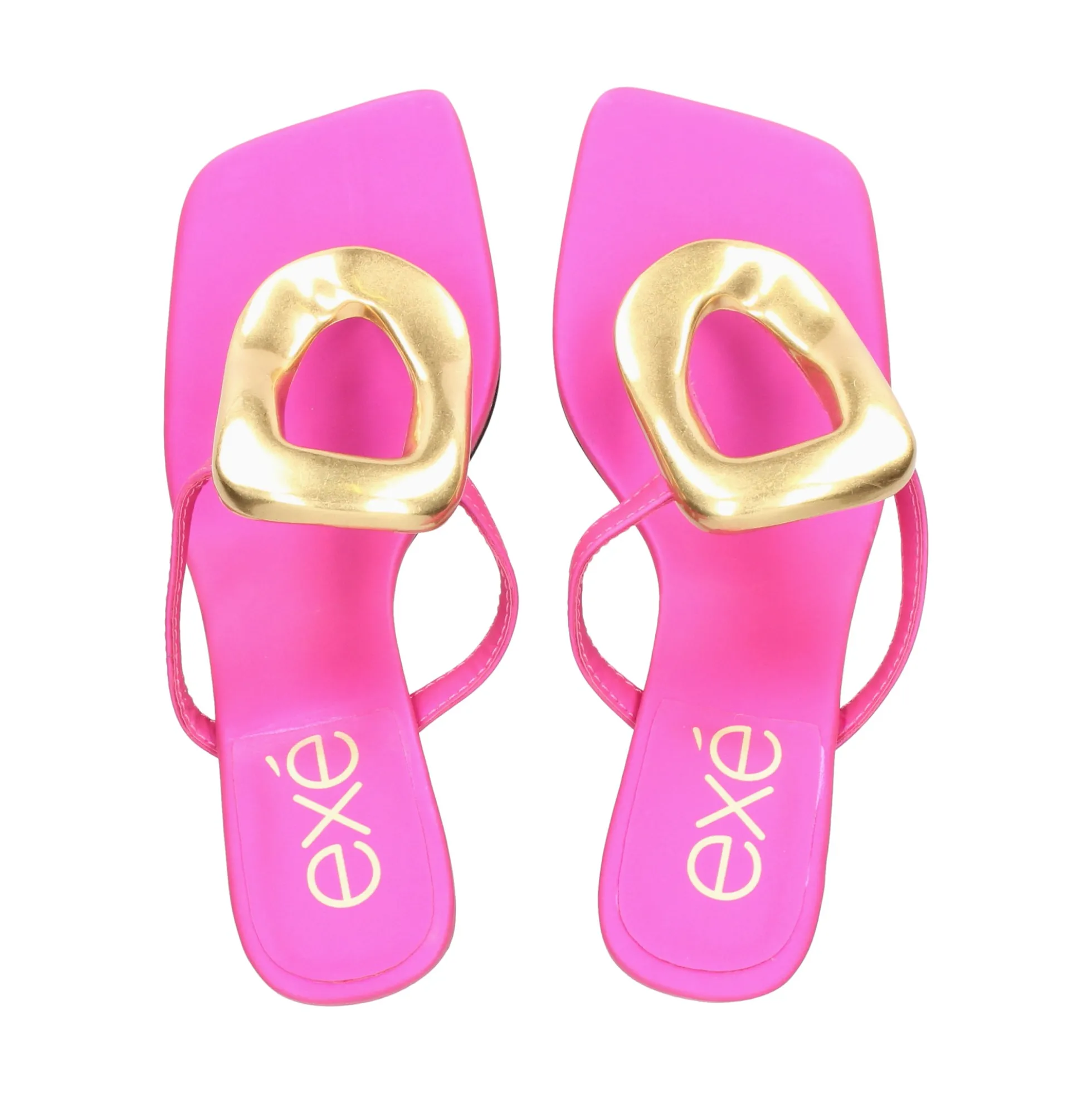 EXE Sandalias con tacón de Mujer SISSY-895 604 FUCSIA