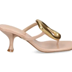 EXE Sandalias con tacón de Mujer SISSY-895 PATENT NUDE