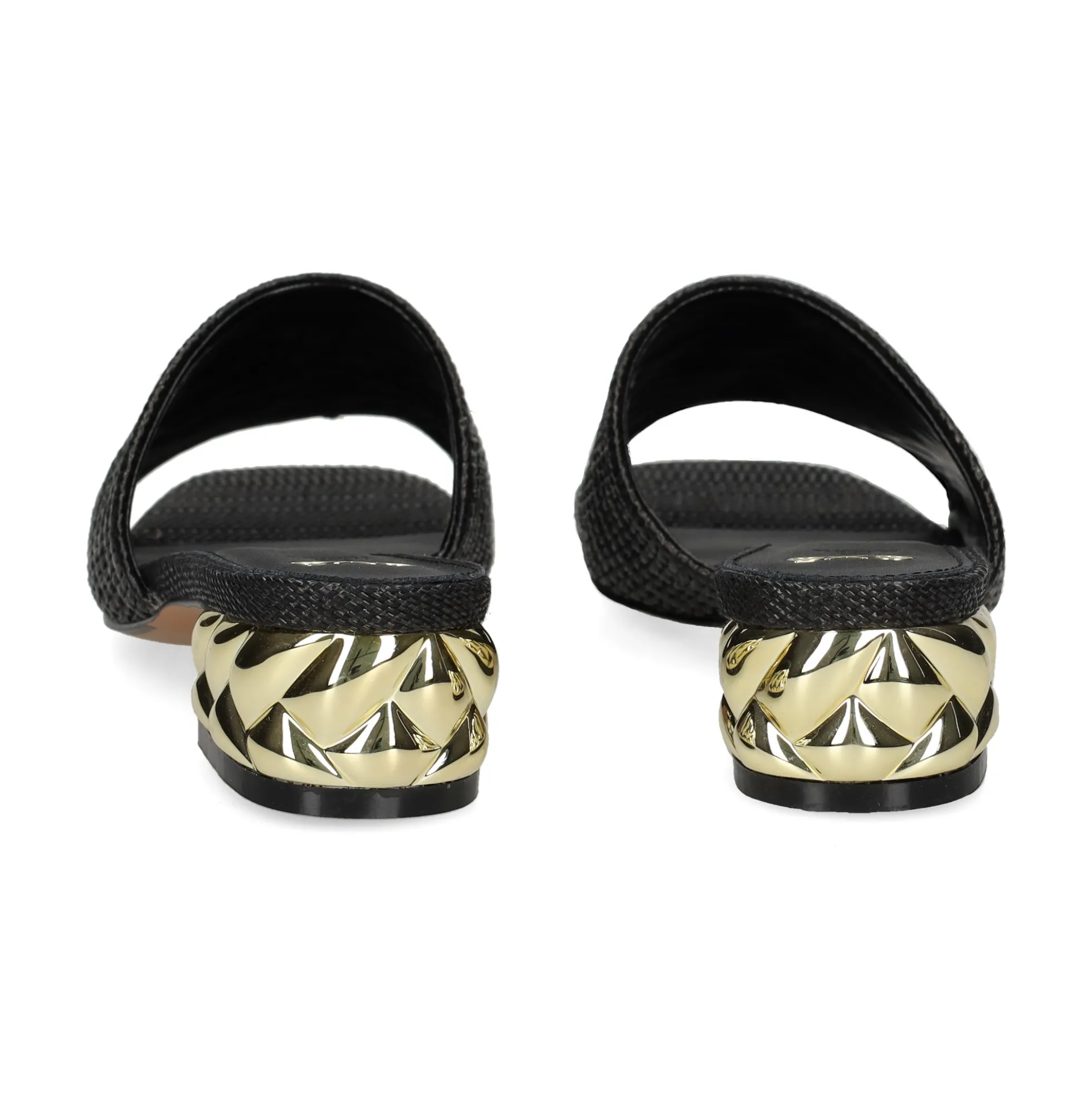 EXE Sandalias con tacón de Mujer KATY-400 NEGRO