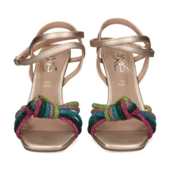 EXE Sandalias con tacón de Mujer GINGER-493 MULTICOLOR