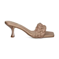 EXE Sandalias con tacón de Mujer JENIFER-040 PINK GOLD