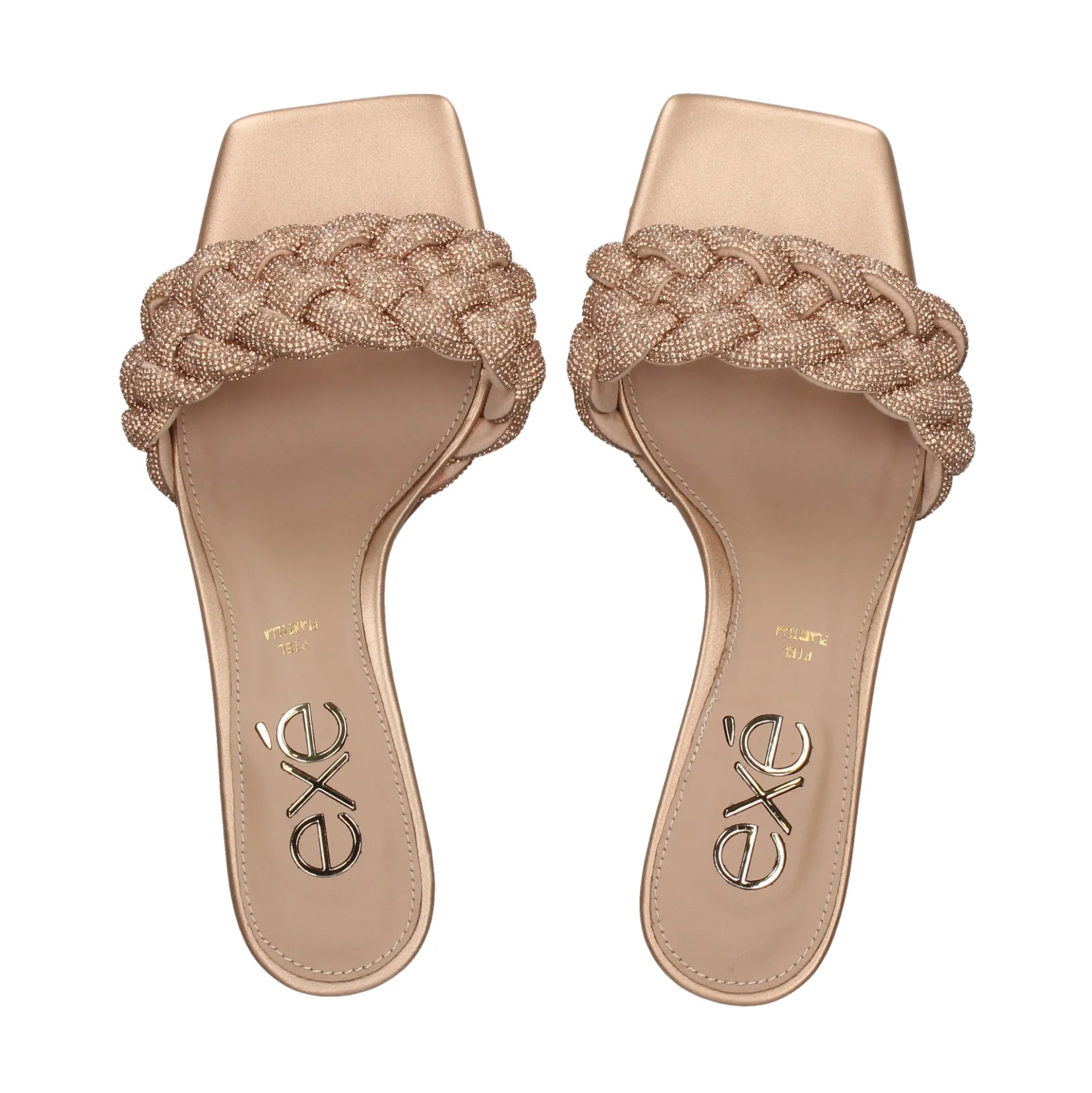 EXE Sandalias con tacón de Mujer JENIFER-040 PINK GOLD