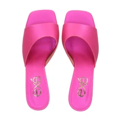 EXE Sandalias con tacón de Mujer LILIAN-160 604 FUCSIA